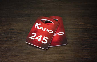 гардеробный номерок для сети кинотеатров каро